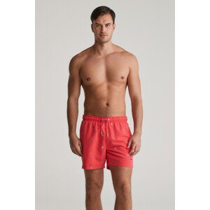 PLAVKY GANT BOAT EMBROIDERY SWIM SHORTS WATERMELON RED