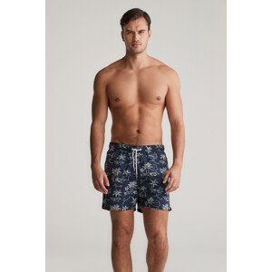 PLAVKY GANT ISLAND PRINT SWIM SHORTS EVENING BLUE