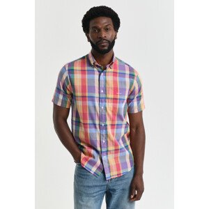 KOŠEĽA GANT REG INDIAN MADRAS SS SHIRT PEACHY ORANGE