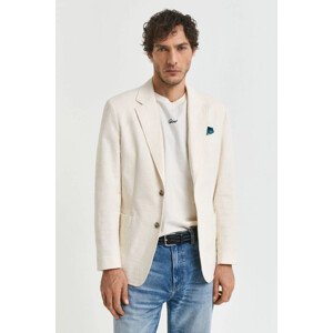 SAKO GANT SLIM SEERSUCKER SUIT JACKET CREAM