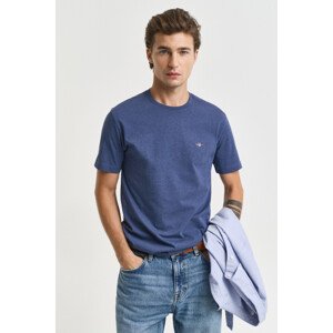 TRIČKO GANT REG SHIELD SS T-SHIRT DARK JEANSBLUE MELANGE
