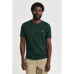 TRIČKO GANT REG SHIELD SS T-SHIRT TARTAN GREEN