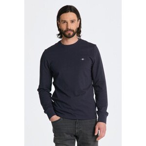 TRIČKO GANT SLIM PIQUE LS T-SHIRT EVENING BLUE