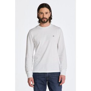 TRIČKO GANT SLIM PIQUE LS T-SHIRT WHITE
