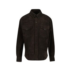BUNDA GANT REL SUEDE RODEO SHIRT DEEP BROWN