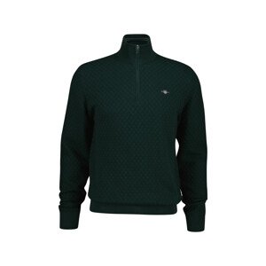 SVETER GANT MICRO TEXTURE HZ TARTAN GREEN