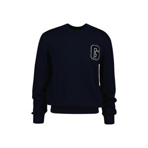 SVETER GANT SMALL GRAPHIC BADGE C-NECK EVENING BLUE