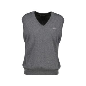 VESTA GANT CLASSIC COTTON VEST DARK GREY MELANGE