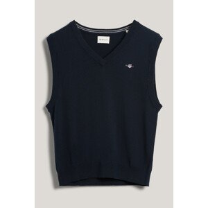 VESTA GANT CLASSIC COTTON VEST EVENING BLUE
