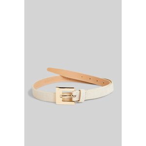 OPASOK GANT SLIM SUEDE BELT CREAM