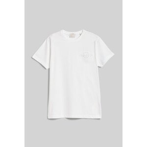 TRIČKO GANT SLIM TONAL SHIELD PIQUE SS TSHIRT WHITE