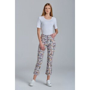 DŽÍNSY GANT D1. FLAG CROPPED FLARE JEANS biela 30