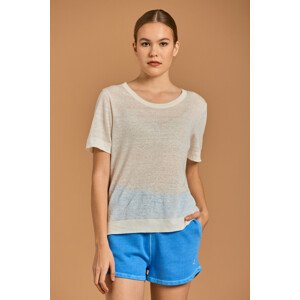 TRIČKO GANT D2. LINEN SS T-SHIRT biela XS