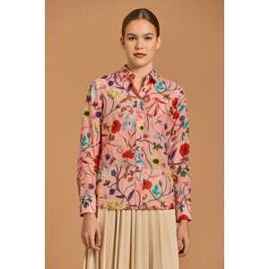 KOŠEĽA GANT D2. REG WILD FLORAL COT SILK SHIRT ružová 36