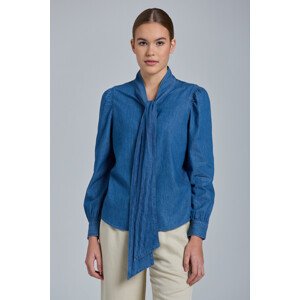 KOŠEĽA GANT D1. INDIGO BOW SHIRT modrá 36