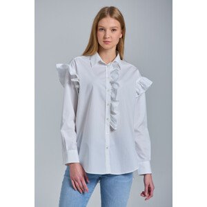 KOŠEĽA GANT D1. LUX POPLIN FLOUNCE SHIRT biela 36