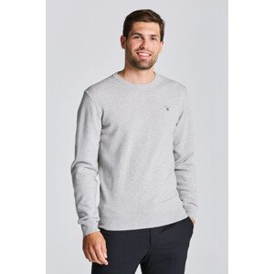 SVETER GANT SUPERFINE LAMBSWOOL CREW šedá S