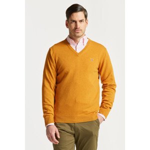 SVETER GANT SUPERFINE LAMBSWOOL V-NECK oranžová M