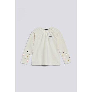 TRIČKO GANT D2. HEART MONOGRAM LS T-SHIRT biela 98/104
