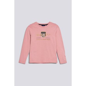 TRIČKO GANT D1. ARCHIVE SHIELD LS T-SHIRT ružová 92