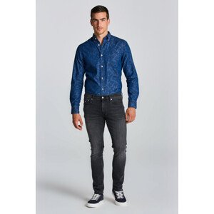 DŽÍNSY GANT D1. MAXEN GANT RETRO SHIELD JEANS BLACK WORN IN