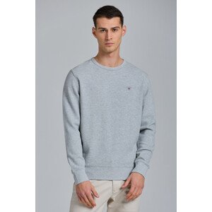 MIKINA GANT D1. WAFFLE C-NECK SWEAT šedá XXL