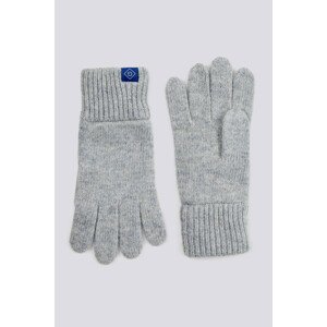 RUKAVICE GANT D2. RIB KNIT GLOVES šedá None