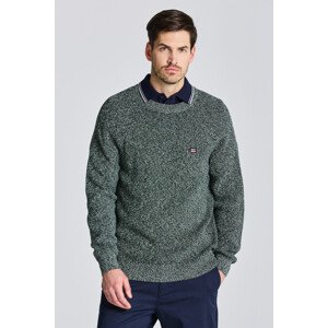 SVETER GANT D2. TWISTED COTTON C-NECK zelená XXL
