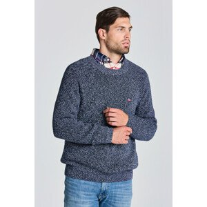 SVETER GANT D2. TWISTED COTTON C-NECK modrá 4XL