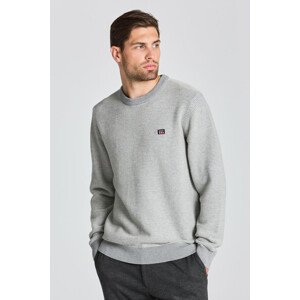 SVETER GANT D1. LIGHT TEXTURE C-NECK šedá L