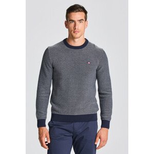 SVETER GANT D1. LIGHT TEXTURE C-NECK modrá S