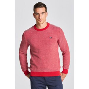 SVETER GANT D1. LIGHT TEXTURE C-NECK červená S