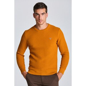 SVETER GANT D1. COTTON TEXTURE C-NECK oranžová 4XL