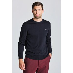 SVETER GANT COTTON CASHMERE C-NECK čierna 4XL