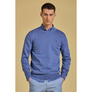 SVETER GANT COTTON CASHMERE C-NECK DENIM BLUE MEL