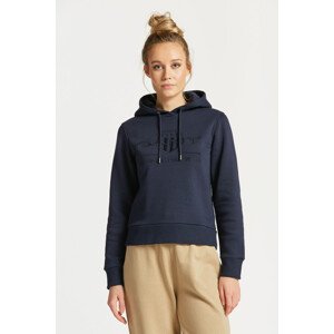 MIKINA GANT REG TONAL SHIELD HOODIE modrá L