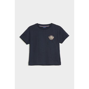 TRIČKO GANT D1. BANNER SHIELD SS T-SHIRT EVENING BLUE