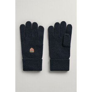 RUKAVICE GANT D1. BADGE WOOL GLOVES modrá None