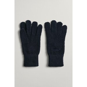 RUKAVICE GANT D1. SOFT MIX RIB KNITTED GLOVES modrá None