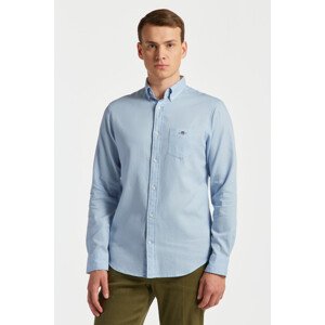 KOŠEĽA GANT REG HONEYCOMB TEXTURE WEAVE SHIRT modrá L