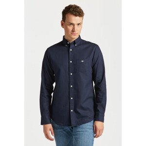 KOŠEĽA GANT REG HONEYCOMB TEXTURE WEAVE SHIRT EVENING BLUE