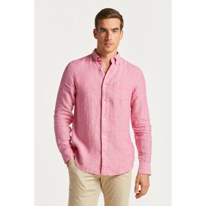 KOŠEĽA GANT REG LINEN SHIRT PERKY PINK