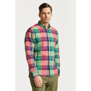KOŠEĽA GANT REG UT INDIAN MADRAS SHIRT HYPER PINK