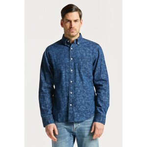 KOŠEĽA GANT REG UT FLORAL PRINT INDIGO SHIRT DARK INDIGO