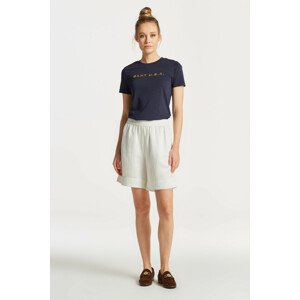 ŠORTKY GANT LINEN VISCOSE PULL-ON SHORTS EGGSHELL