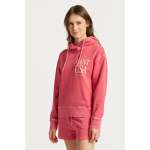 MIKINA GANT SUNFADED GANT USA HOODIE ružová S