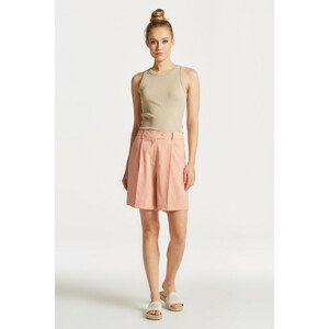 ŠORTKY GANT STRETCH LINEN SHORTS GUAVA ORANGE