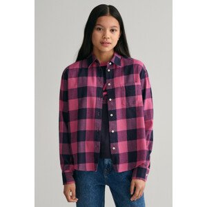 KOŠEĽA GANT CHECKED RELAXED LS SHIRT modrá 122/128