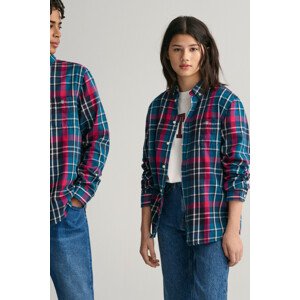 KOŠEĽA GANT CHECKED SHIELD LS SHIRT modrá 170