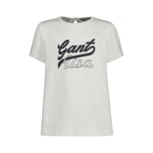 TRIČKO GANT A-LINE GANT USA SS TEE biela 122/128